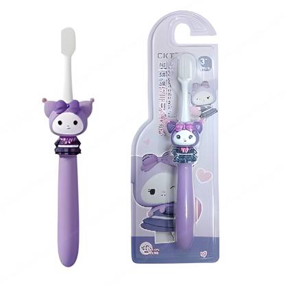 Bazaar Kids Toothbrush Kuromi Design Soft Tooth Brush, Extra Microfiber Soft Bristles Soft Toothbrush