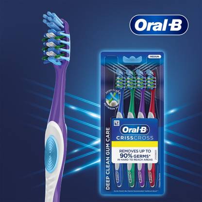 Oral-B Crisscross Gum Care Deep clean, Medium Toothbrush