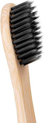 joyus Organic Bamboo Toothbrush with Charcoal Activated Soft Bristles PC1 Extra Soft Toothbrush
