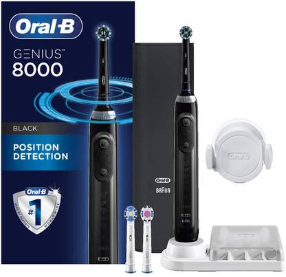 Oral-B Genius Pro 8000 Electronic Power Rechargeable Battery Medium Toothbrush