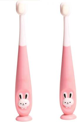 boobee Supersoft Bristles & Section Cup Base Tooth Brush for Kids/Babies/Toddlers Extra Soft Toothbrush