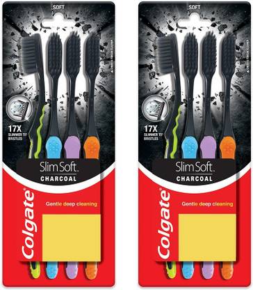 Colgate Slim Soft Charcoal Ultra Soft Toothbrush