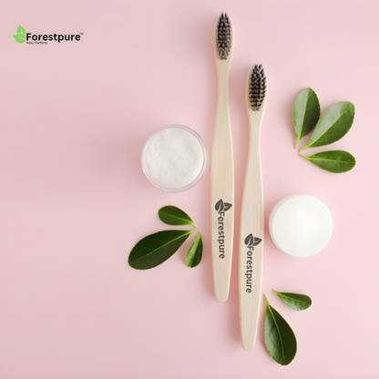 Forestpure Bamboo Toothbrush Eco-Friendly Biodegradable Plastic-Free & Sustainable Extra Soft Toothbrush