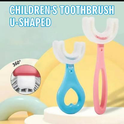Aniruddha Enterprise Aniruddha kids U type toothbrush Extra Soft Toothbrush