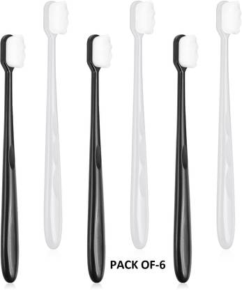 REVATAKG Soft Manual Toothbrush For Adult Ultra Soft Micro-Nano Bristled Ultra Soft Toothbrush