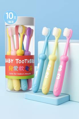 beeby BPA Free Baby Toothbrush Supersoft Bristles for Kids/Toddlers 6-12 Year Soft Toothbrush