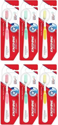 Enshine Advance Clean Toothbrush with Ultra Soft Bristles Tongue Cleaner Enamel Safe Ultra Soft Toothbrush