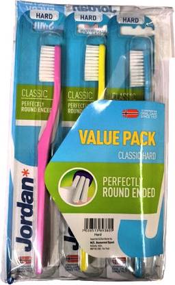 Jordan CLASSIC HARD TOOTHBRUSH Hard Toothbrush