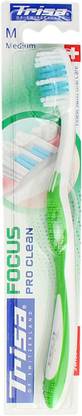 Trisa Focus Pro clean soft toothbrush (Assorted Color) Medium Toothbrush
