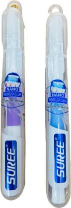 Rawal SUREE IMPORTED SOFT SILICONE TOOTHBRUSH BOMBO PACK OF 2 Extra Soft Toothbrush