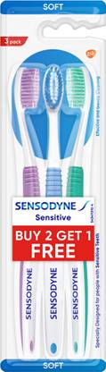 SENSODYNE Sensitive with soft rounded bristles Soft Toothbrush