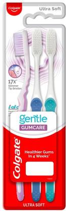 Colgate Gentle Gumcare Toothbrush - 3Pcs (Buy 2 Get 1) Ultra Soft Toothbrush
