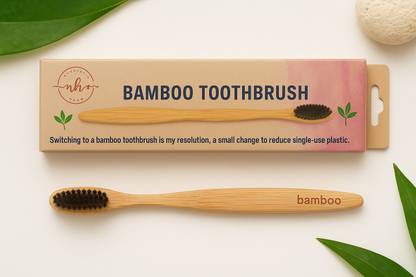 Nithiyaverse Bamboo tooth brush Extra Soft Toothbrush