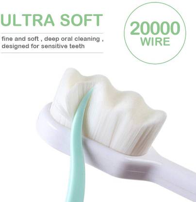 Mith Extra Soft Toothbrush Set, Ultra Soft Micro-Nano Bristled For Sensitive Gums Extra Soft Toothbrush