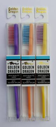 Golden Dragon Hard Toothbrush Hard Toothbrush