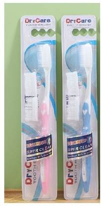 MOREL Toothbrush Replacement Heads (PACK OF 2) RANDOM COLOUR COMBO Extra Soft Toothbrush