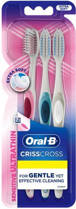 Oral-B Crisscross Sensitive Ultrathin, Extra Soft Toothbrush