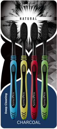 SENSOPROX Naturals Charcoal Ultra Soft Toothbrush