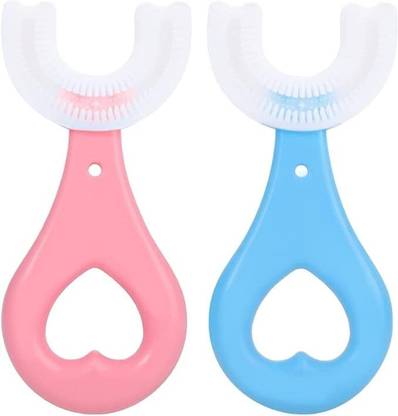 PGADHIYA U Shape Toothbrush Kids, U-Shaped Convenient Tooth Cleaning Brush Extra Soft Toothbrush