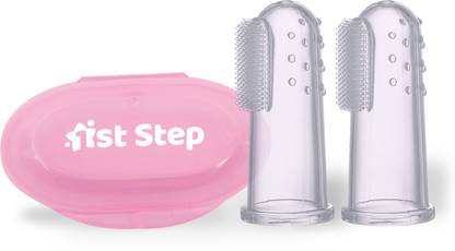 1st Step Pink Finger Soft Toothbrush