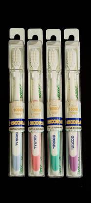 GOORAL SIMPLE SUNSHINE SEPARATE 10000 TOOTHBRUSH BRISTLES (PACK OF 4 PCS) Ultra Soft Toothbrush