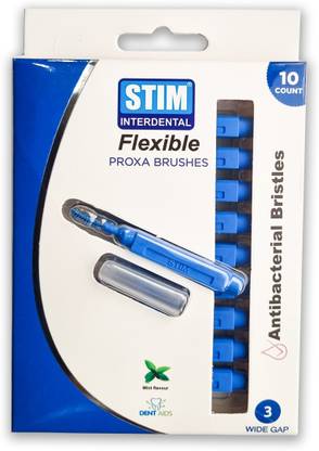 STIM Interdental Flexible Brush ISO- 3 For Wide Gaps Between The Teeth Ultra Soft Toothbrush