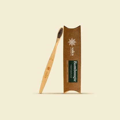 Saka Organics Bamboogie Toothbrush | Eco-Friendly Bamboo Toothbrush Extra Soft Toothbrush