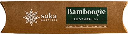 Saka Organics Bamboogie Toothbrush | Eco-Friendly Bamboo Toothbrush Extra Soft Toothbrush