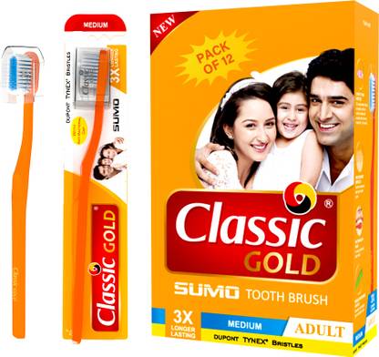 CLASSIC GOLD SUMO Medium Toothbrush