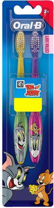 Oral-B Toothbrush, Tom & Jerry, (Age 2+) Extra Soft Toothbrush