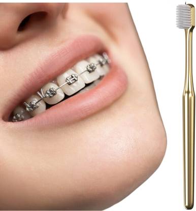 SHOPONIL V-Shaped Orthodontic Toothbrush for Braces | No Interdental Brushes Included Ultra Soft Toothbrush
