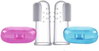 GHLARJAISA Silicon Baby Finger ToothBrush Great for Massaging & Cleaning Gums Ultra Soft Toothbrush