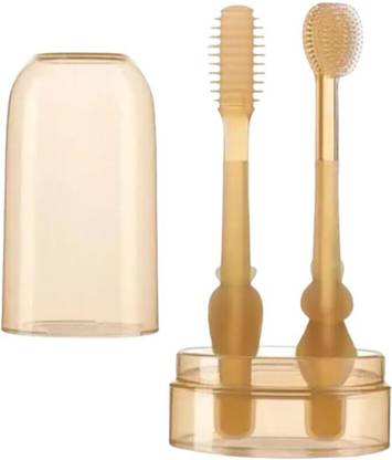 VKK TRADERS Soft Silicone Tongue brush For Baby, Extra Soft Baby Oral Cleaning Toothbrush Extra Soft Toothbrush
