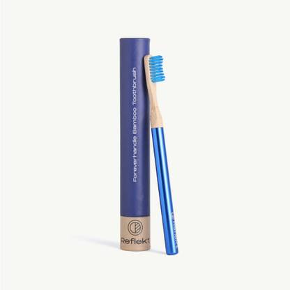 Reflekt ForeverHandle Aluminium & Bamboo Toothbrush (Handle + 1 Head) Soft Toothbrush
