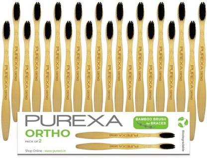 PUREXA orthodontic V shape Bristle Extra Soft Toothbrush