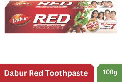 Dabur Red Paste |Treats Bad Breath |Cavity Protection | Plaque Removal |13 Herbs Toothpaste