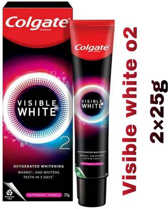 Colgate Visible White O2, Teeth Whitening Toothpaste 25g* Active Oxygen Technology Toothpaste