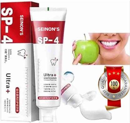 SEINON'S SP 4 Ultra Brightening Toothpaste Advanced Whitening Formula for Stain Removal Toothpaste