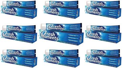 fresh moments Refreshing & Whitening Pack of 9 Toothpaste