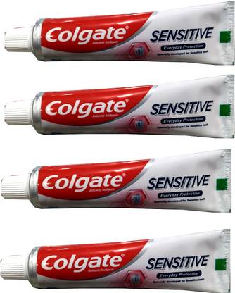 Colgate Sensitive Toothpaste Everyday Protection for Sensitivity Relief 80 Gr Pack Of 4 Toothpaste