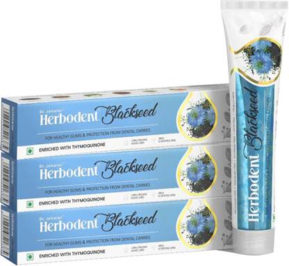 Dr. Jaikaran Herbodent Blackseed Toothpaste for Enamel Protection with Natural Herbs Toothpaste