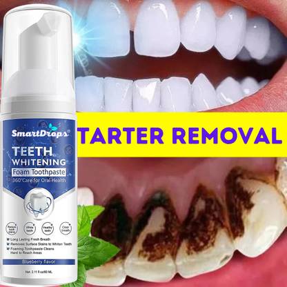 smartdrops Strong Teeth Cavity Protection Teeth Whitening Foam Toothpaste