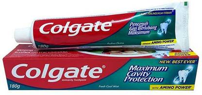 Colgate MAXIMUM CAVITY PROTECTION FRESH COOL MINT WITH AMINO POWER TOOTHPASTE Toothpaste