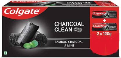 Colgate Deep Clean Toothpaste With Bamboo Charcoal & Wintergreen Mint For Plaque Removal Toothpaste