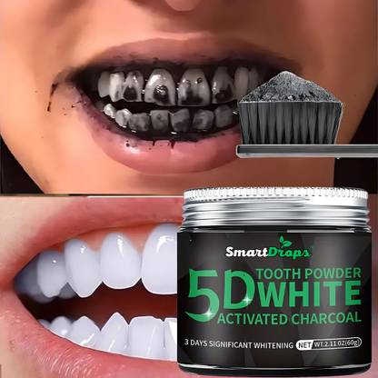 smartdrops Charcoal Teeth Whitening For decayed teeth | Toothpaste For Women & Men |