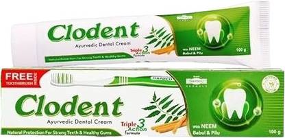 HAPDCO CLODENT NEEM (PACK OF 4) Toothpaste