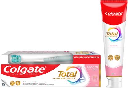 Colgate Total Sensitive Antibacterial Toothpaste (with a Premium Toothbrush) Toothpaste