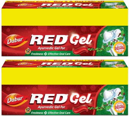 Dabur Red Ayurvedic Gel for Freshness ( Super Saver Pack) Toothpaste