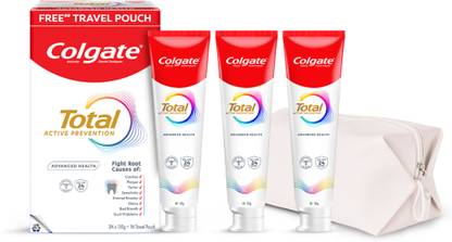 Colgate Total Advanced Health Toothpaste 450g and Travel Pouch Toothpaste