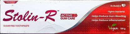 STOLIN -R active gum care & sugar free toothpaste 120gm, 3pcs. Toothpaste